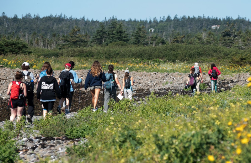 Hiking at Brier Island Lodge and Resort.