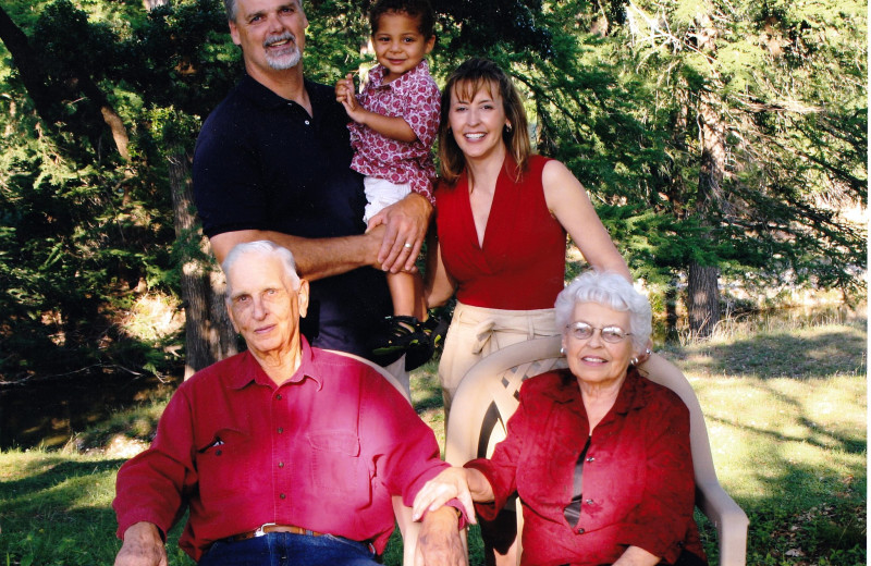 Family at Criders Frio River Resort.