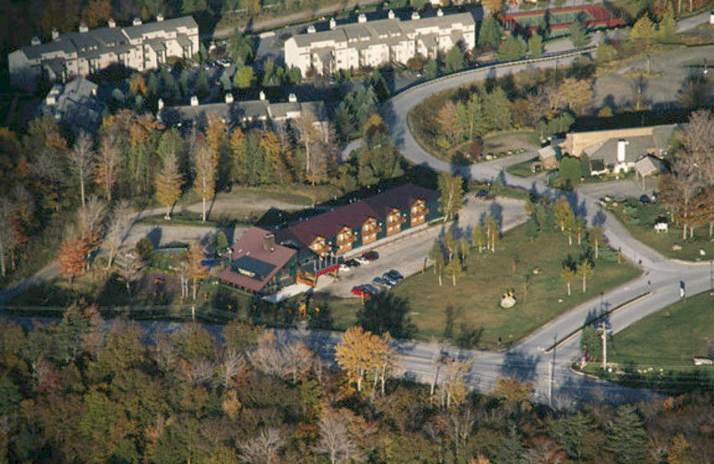 Aerial view of The Mountain Inn.