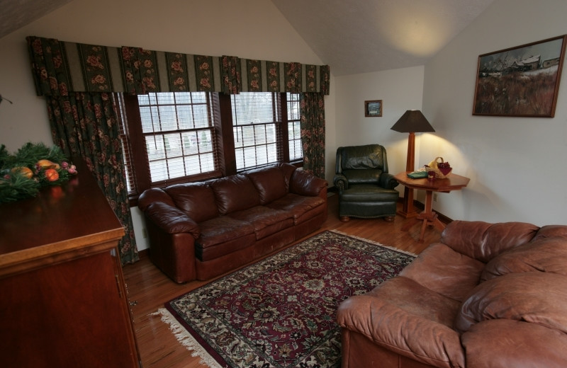 Tree House Apartment living room at HideAway Country Inn.