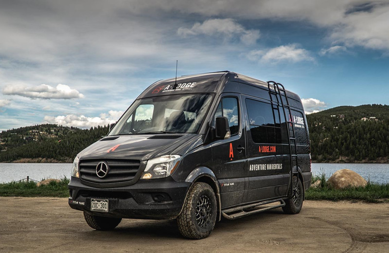 Adventure van at Boulder Adventure Lodge.