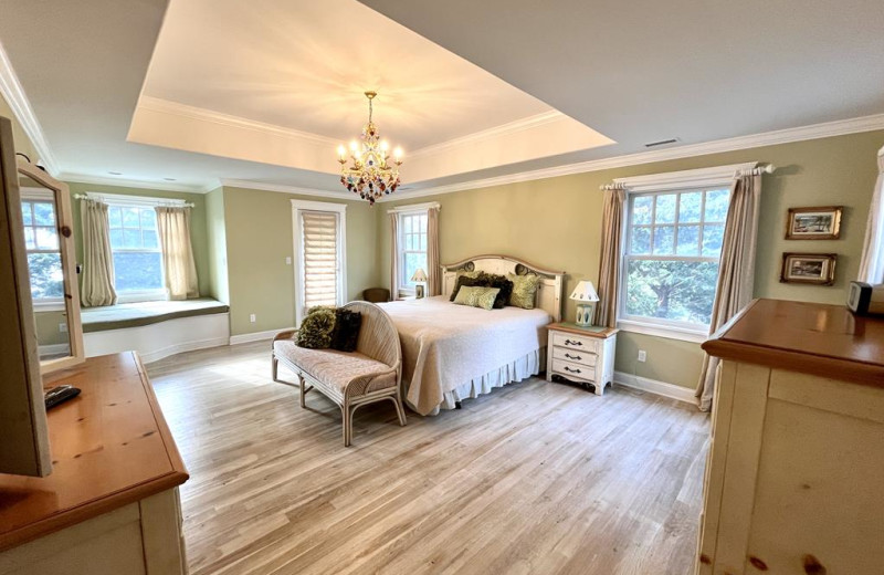 Rental bedroom at Jersey Cape Realty.