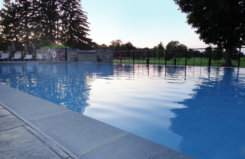 Outdoor pool at Fairway Suites At Peek'n Peak Resort.