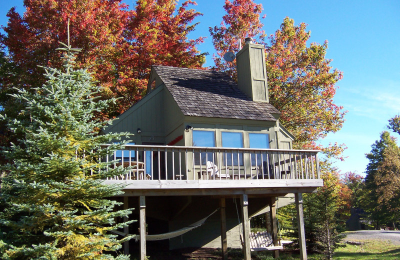 Vacation rental exterior at Black Bear Resort.