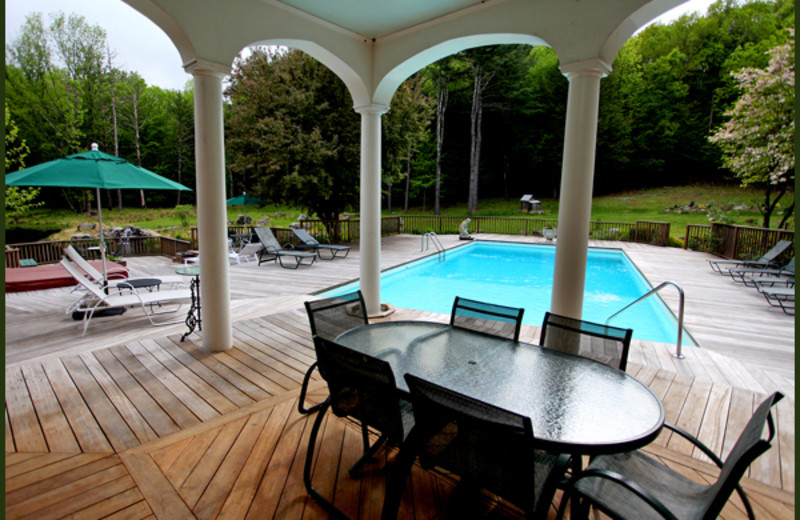 Pool Area at Enchanted Manor of Woodstock