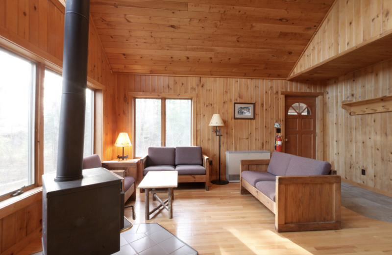 Cabin living room at YMCA Camp Du Nord.