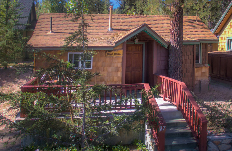 Cabin exterior at Golden Bear Cottages Resort.