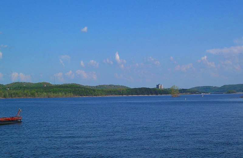 View of lake at Tribesman Resort.