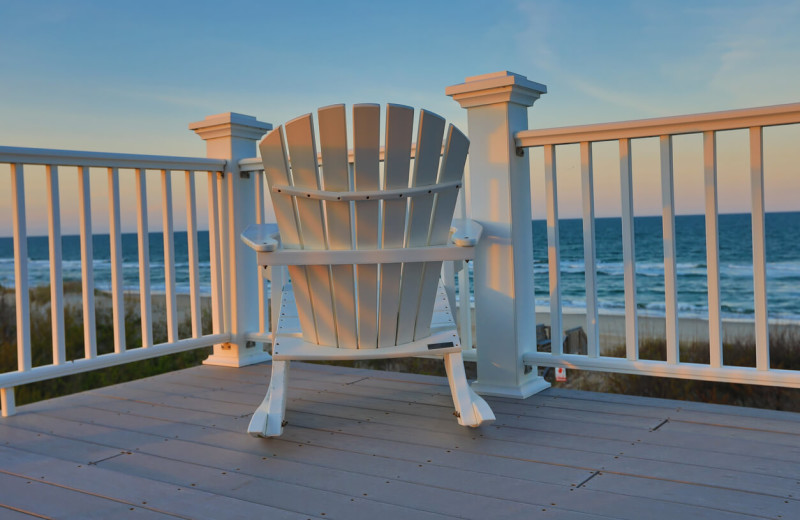 Rental balcony at Vacation Time of Hilton Head Island.