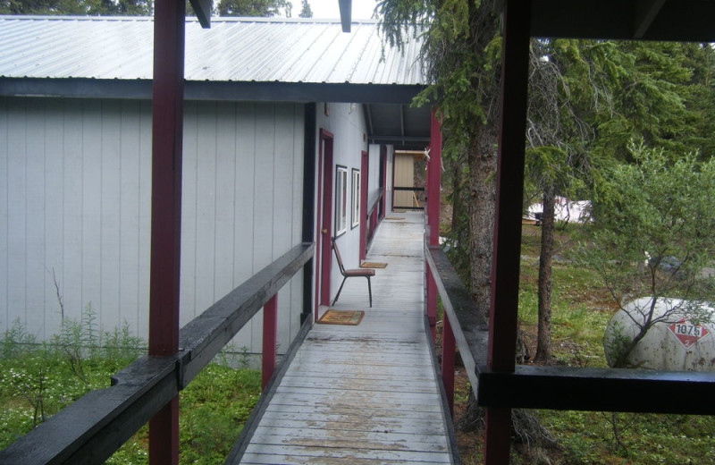 Cabin exterior at Denali Perch Resort.