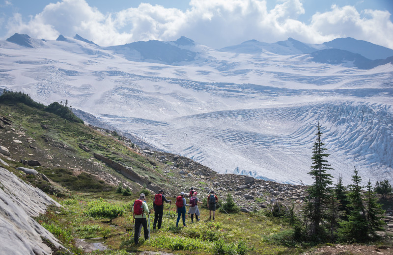 Hiking at CMH Cariboos Lodge.