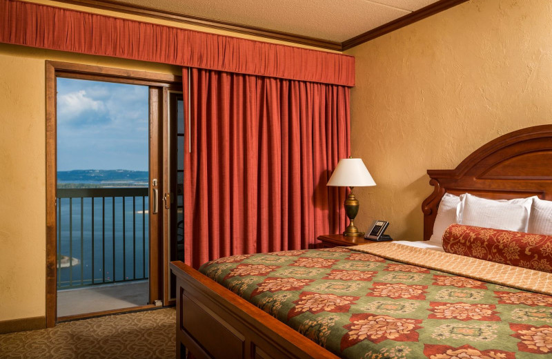 Guest room at Chateau on the Lake.