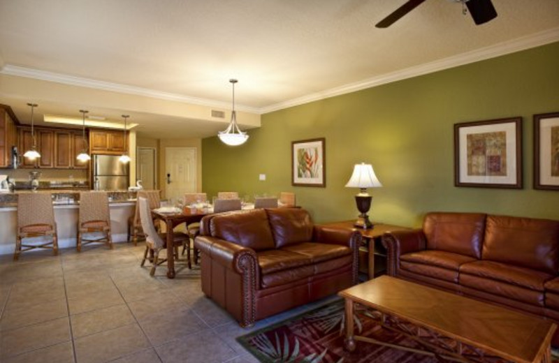 Guest room interior at Westgate Town Center.