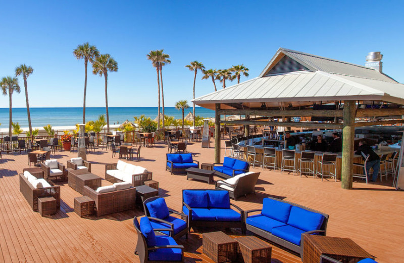 Patio at Holiday Inn Resort Panama City Beach.