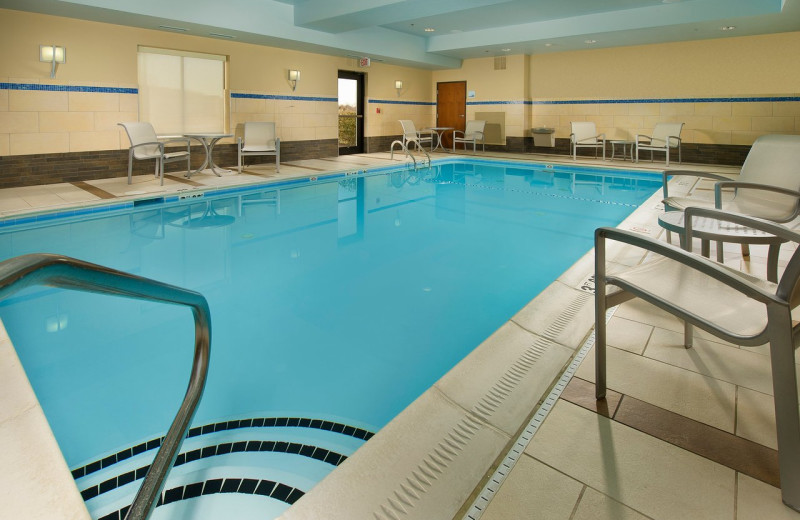 Indoor pool at Holiday Inn Express Hotel 