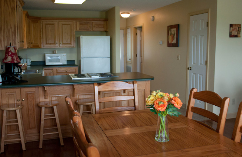 Guest kitchen at Cohutta Springs Conference Center.