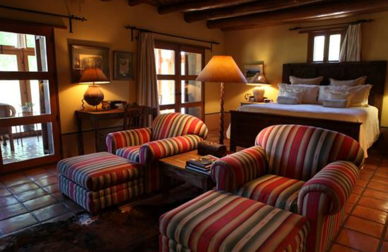 Guest room at Cibolo Creek Ranch.