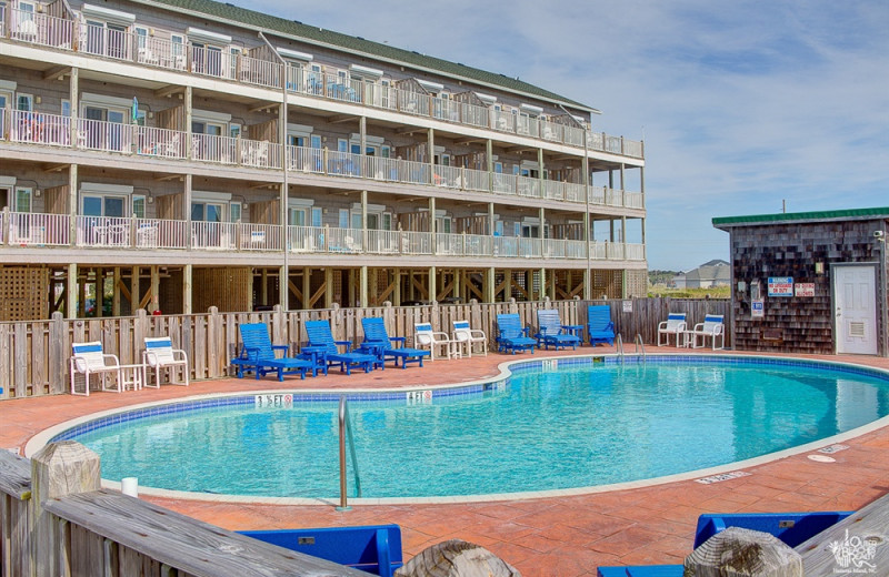 Durant Station Community Pool. Oceanfront condominiums in Hatteras Village, Hatteras Island, North Carolina