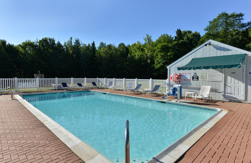 Outdoor pool at Acadia Inn.