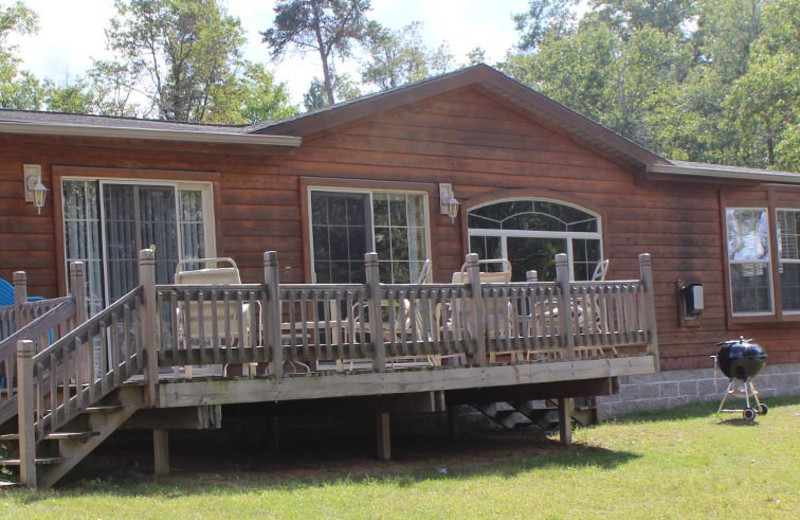 Cottage exterior at Popp's Resort.