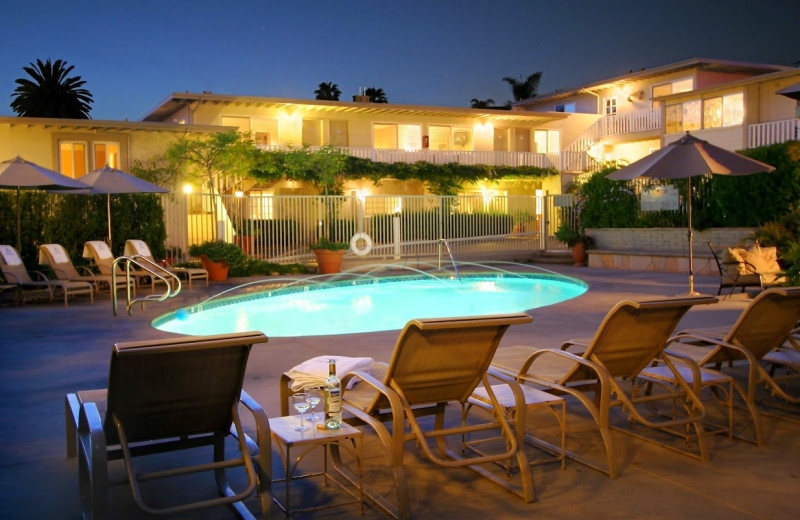 Outdoor pool at The Tides Inn.