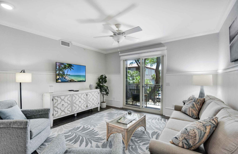 Living room at Real Escapes Properties - 760 Ocean Blvd 203.