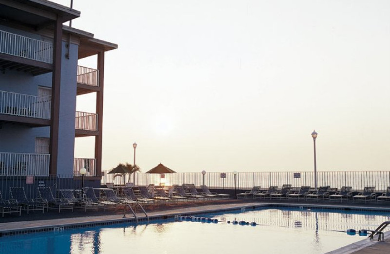 Outdoor pool at Flagship Oceanfront Hotel Ocean City.