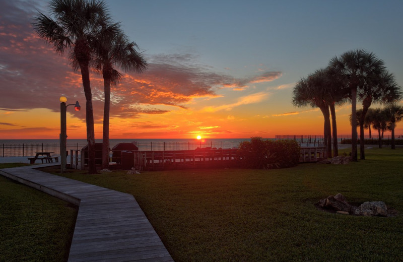 Sunset at Caprice Resort.