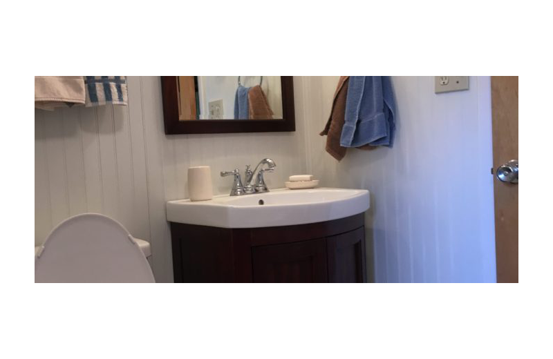 Guest bathroom at Rimrock Canyon Ranch.