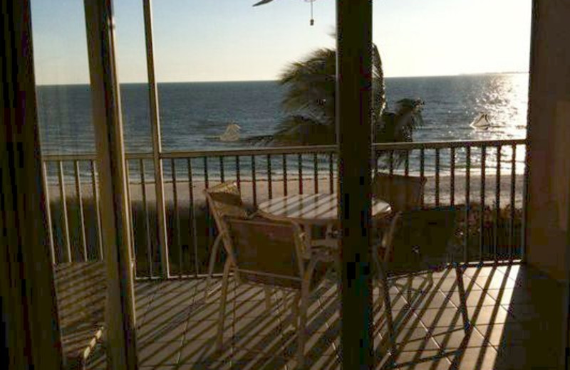 Balcony view at Pink Shell Beach Resort & Marina.