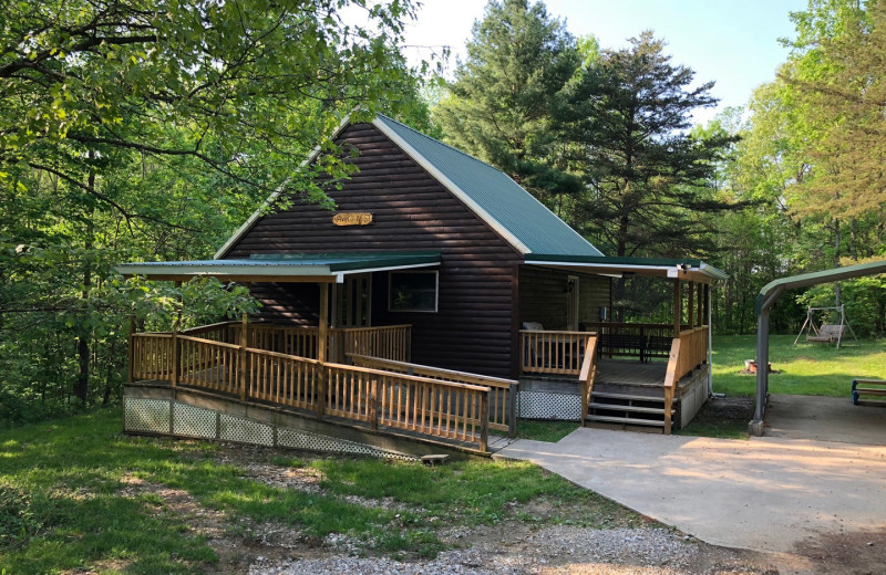 Cabin exterior at 1st Choice Cabin Rentals.