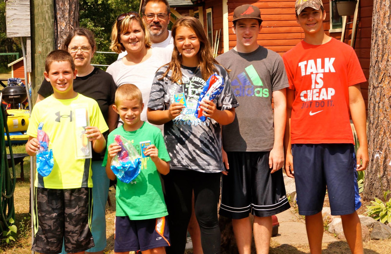 Family at Anderson's Starlight Bay Resort.