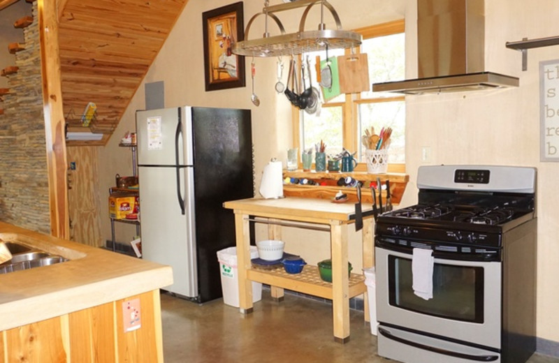 Kitchen at Casa Artista.