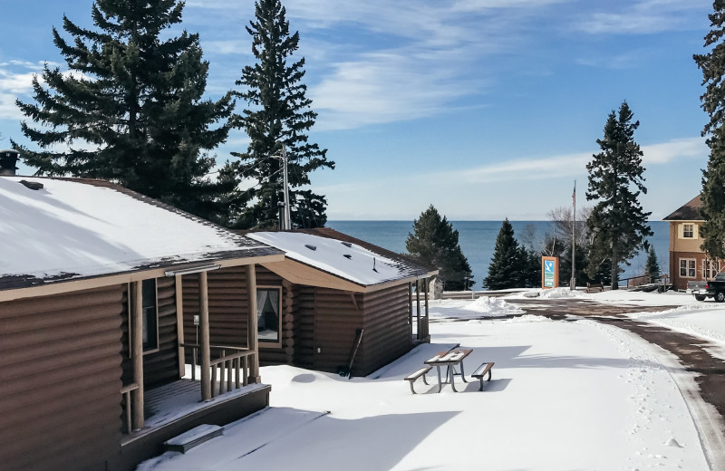 Winter at Cascade Lodge.