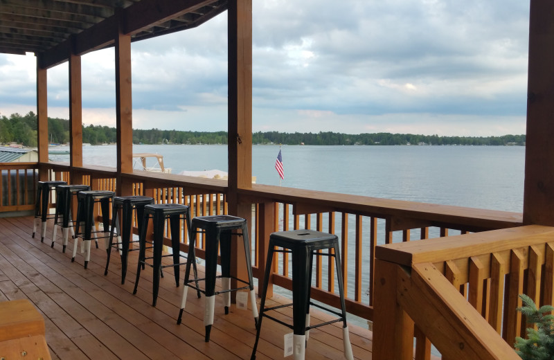 Porch at Lake Cabins Resort.