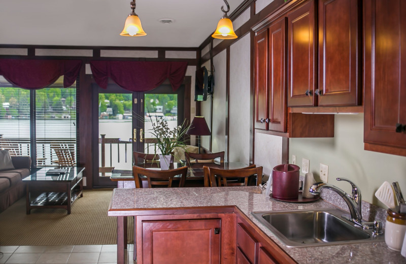 Guest kitchen at Water's Edge Inn & Conference Center.