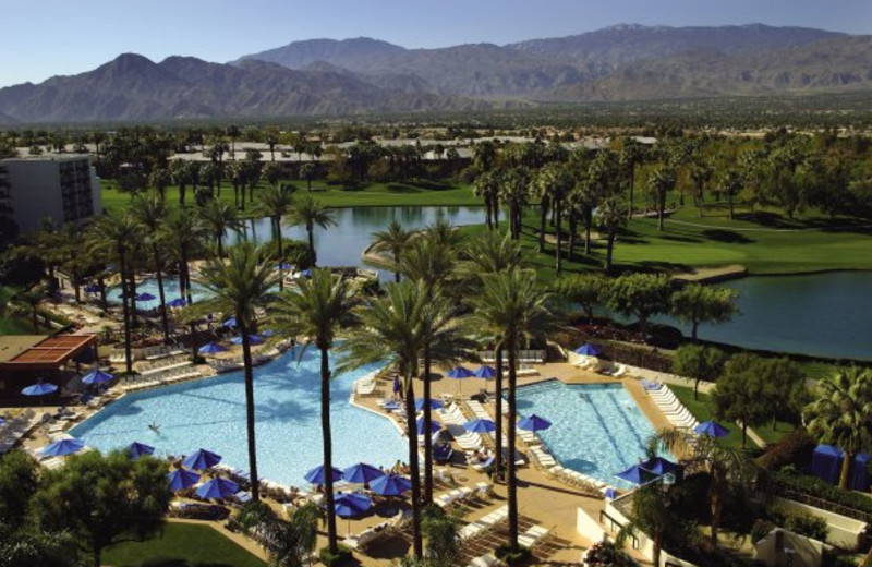 Aerial Pool View at Marriott Desert Springs Resort