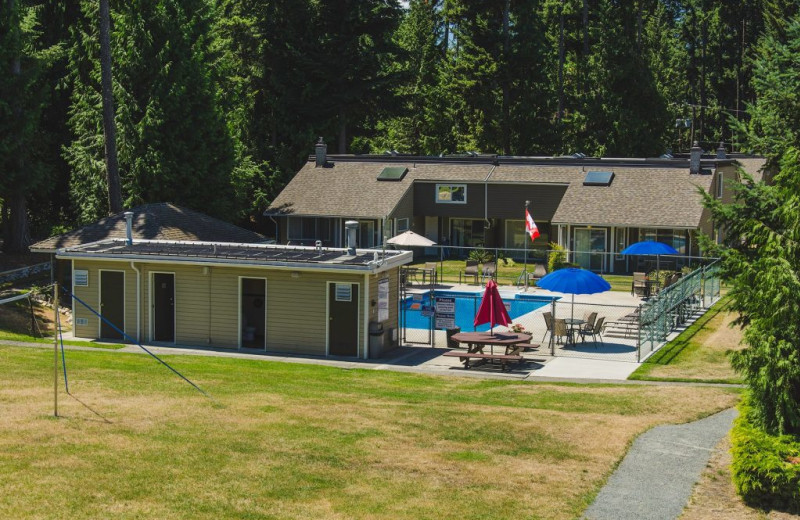 Exterior view of pool at Ocean Trails Resort.