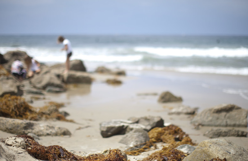 Playing on the beach at The Ritz-Carlton, Laguna Niguel.