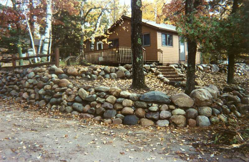 Cabin exterior at Galles' Upper Cullen Resort.