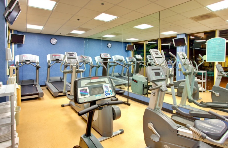 Fitness room at Wyndham San Diego Bayside.