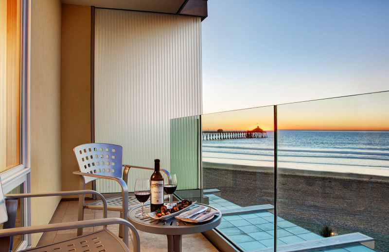 Guest balcony at Pier South Resort.