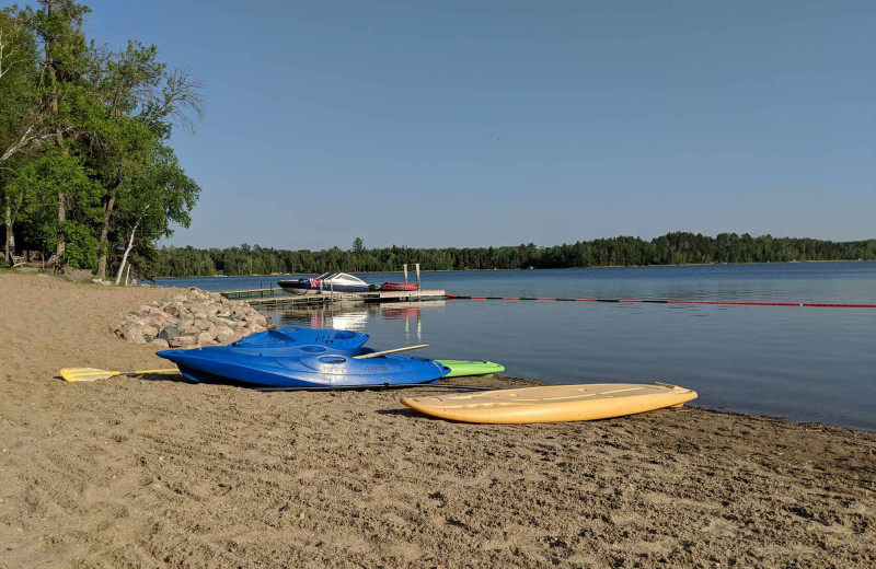 Beach at Little Norway Resort.