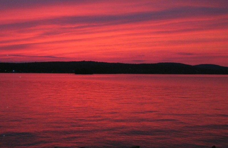 Sunset at The Margate on Winnipesaukee.