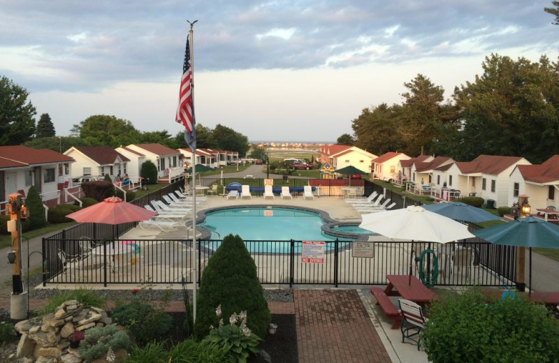 Outdoor pool at Belle of Maine Vacation Village.