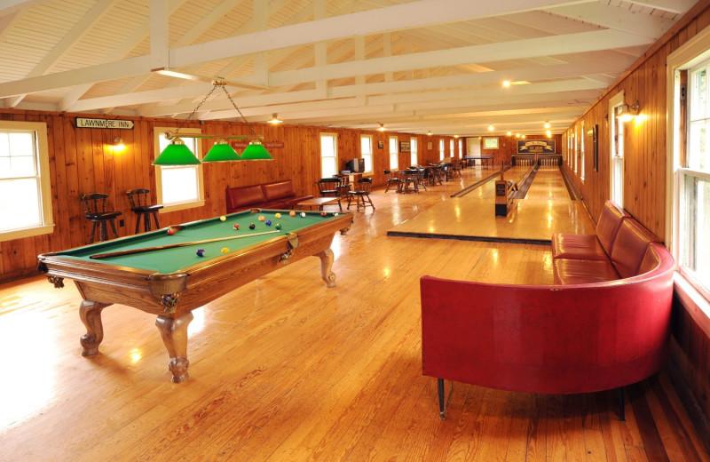 Bowling alley at Newagen Seaside Inn.