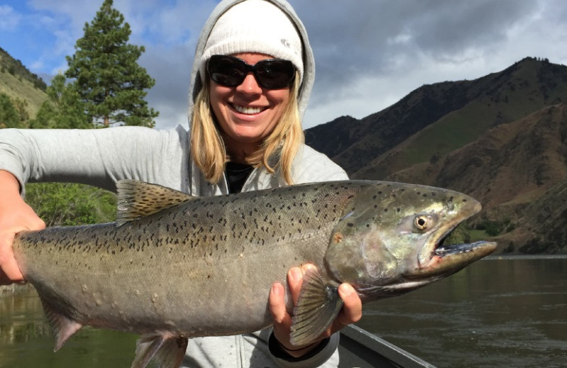 Fishing at Salmon River Tours.