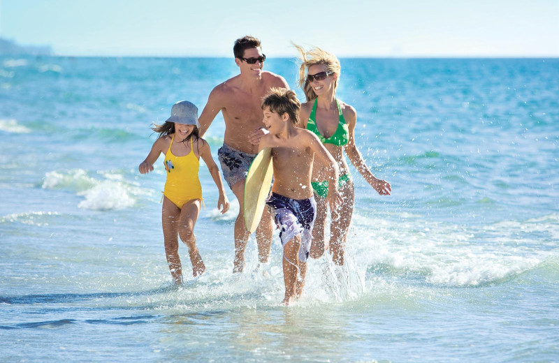 Family at dgewater Beach Hotel A Waldorf Astoria Hotel.