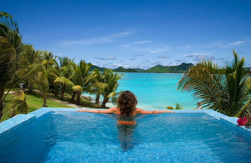 Beach view at Cocobay Resort.