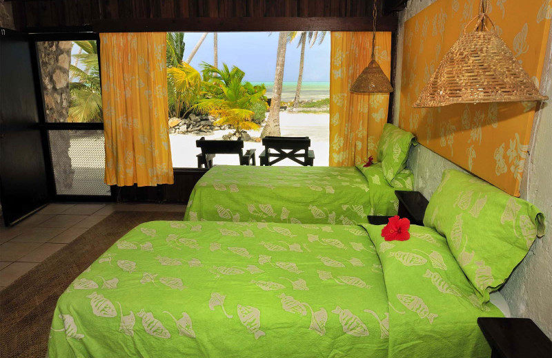 Guest room at Small Hope Bay Lodge.